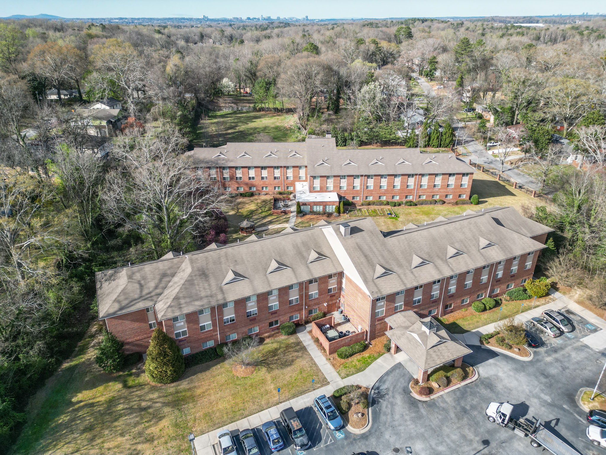 Johnnie B. Moore Towers Aerial Shot
